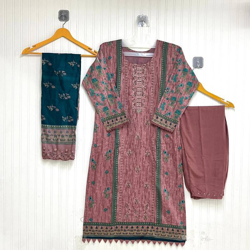 Bin Saeed Lawn Collection Vol 15 by Shradha designer 1501 TO 1506 SERIES Pakistani Stylish Beautiful Colourful Printed & Embroidered Party Wear & Occasional Wear cotton readymade Dresses At Wholesale Price